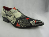 New Rossellini Marilyn  Mens Leather Lined  Pointed Shoes Multicolor News Rock - BOOTSANDLEATHER