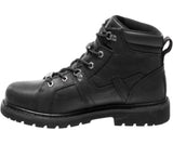 Harley Davidson New RUSKIN Men Black Leather Biker Boots Rock Bike Lace Up - BOOTSANDLEATHER