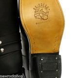 Grinders Harness Hi Black Western Leather Biker Boots High Cowboy Boots - BOOTSANDLEATHER
