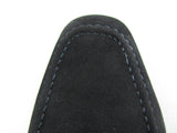 Rossellini Jersey Mens Moccasin Shoes Black Faux Suede Loafer Tussle - BOOTSANDLEATHER