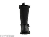 Harley Davidson Ladies Dulcie Black Leather Boot Zip Cowboy Biker Boots Dulice - BOOTSANDLEATHER