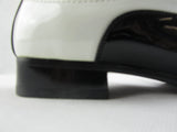 Rossellini Marco Mens Shoes Black White Patent Lace Up Casual Shoe - BOOTSANDLEATHER