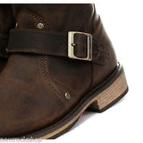 Harley Davidson Jayden Mens Boot Brown Leather Engineer Biker Zip Boots Original - BOOTSANDLEATHER
