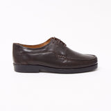 Lucini Formal Men Brown Sheep Leather 3 Eyelet Comfort Shoes Wedding Office Work - BOOTSANDLEATHER