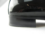 Rossellini Justin Mens Moccasin Shoes Black Patent Loafer Leather Linend - BOOTSANDLEATHER
