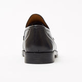 Lucini Formal Men Black Sheep Leather Moccasin Heels Shoes Slip On Wedding - BOOTSANDLEATHER