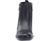 Harley Davidson Ladies Senter Black Leather Zip Boot Biker Boots - BOOTSANDLEATHER