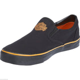 Harley Davidson Genuine Marchmont Black  Mens Biker Slip On Relax Shoes - BOOTSANDLEATHER