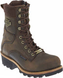 Harley Davidson Tyson Brown Leather Men'S Biker Boots Riding Hiking Vibram Sole - BOOTSANDLEATHER