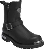 Harley Davidson Startex Black Leather Men Boots Motor Bike Riding Trail Biker - BOOTSANDLEATHER